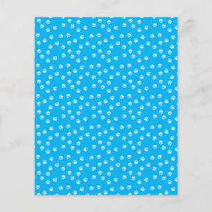 papier de fond pour album avec empreintes de patte