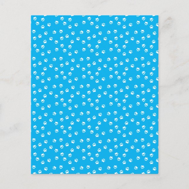 papier de fond pour album avec empreintes de patte (Devant)