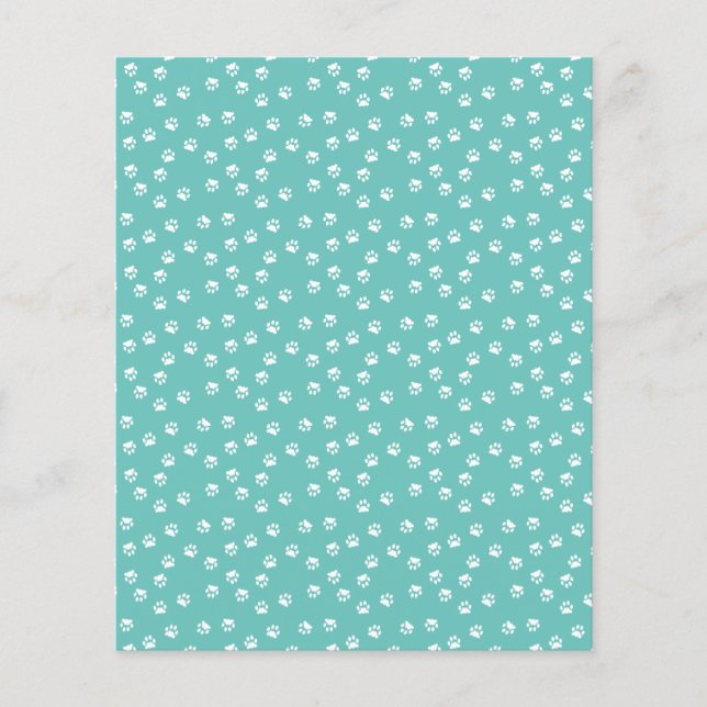 papier de fond pour scrapbook empreintes de pattes (Devant)