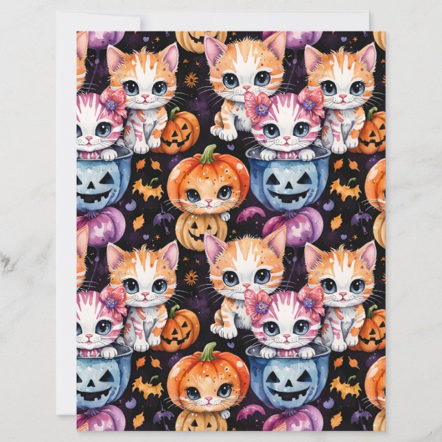 Papier de Halloween pour la tournée des friandises (Devant)