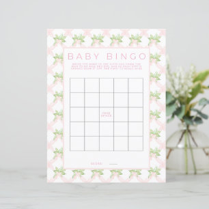 Papier de jeu Baby shower de Bingo rose