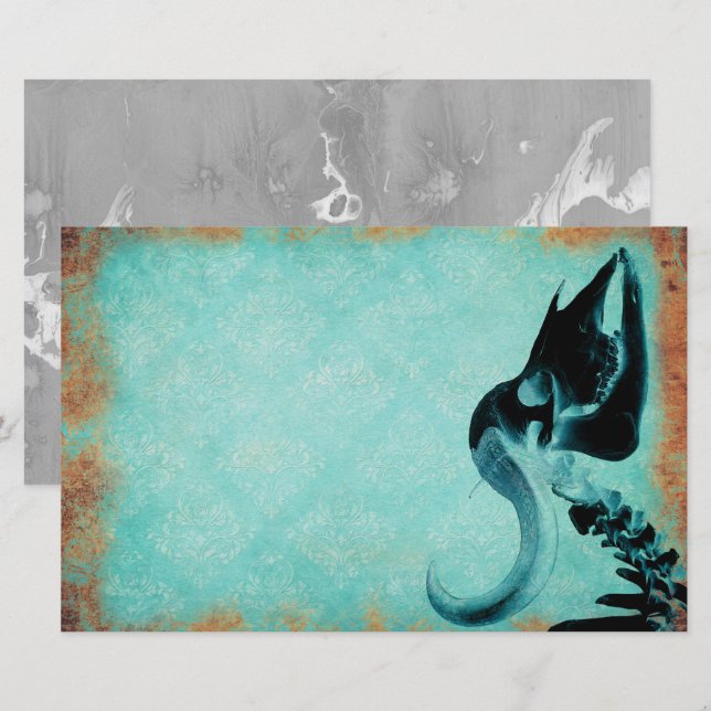 Papier de journal de junk gothique (Devant / Derrière)