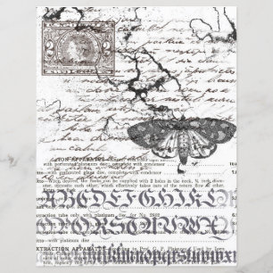 Papier de la collection Alphabet noir et blanc