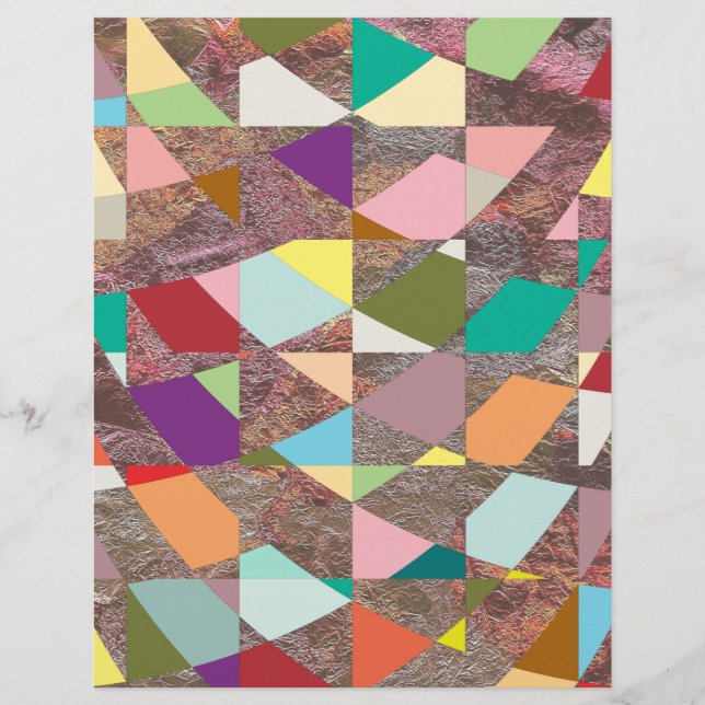 Papier de la Parties scintillant des couleurs Abst (Devant)
