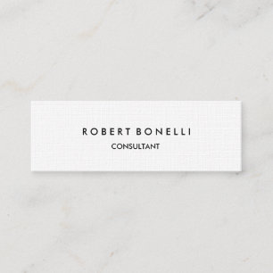 Papier de lin Carte de visite moderne fin