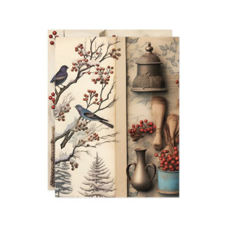 Papier de mise à jour Ephemera hiver vintage