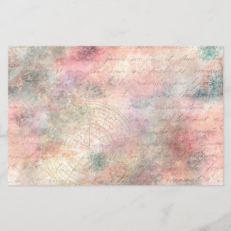 Papier de mise à la carte Ephémère Compass vintage