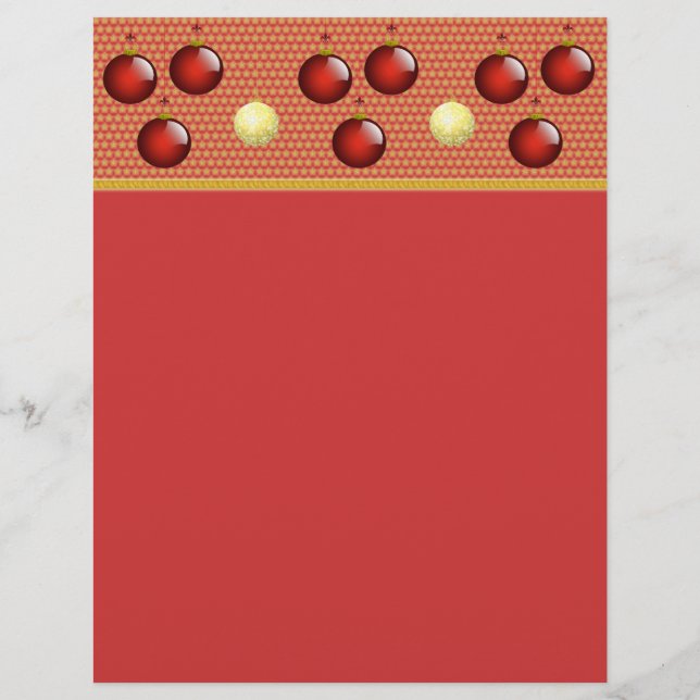 Papier de Noël rouge (Devant)