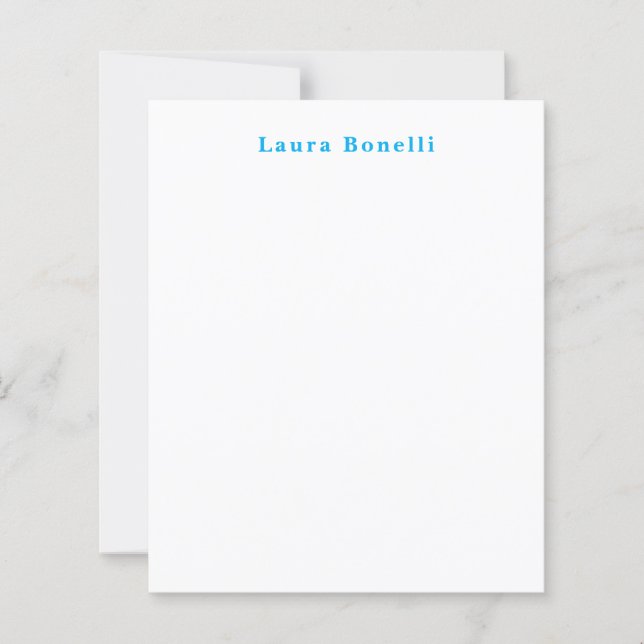 Papier de nom minimaliste moderne professionnel (Devant)