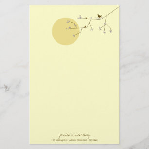 Papier de papeterie de baby shower de famille