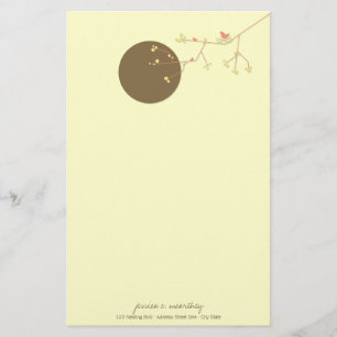 Papier de papeterie de baby shower de famille