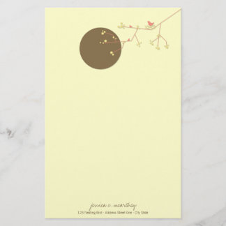 Papier de papeterie de baby shower de famille
