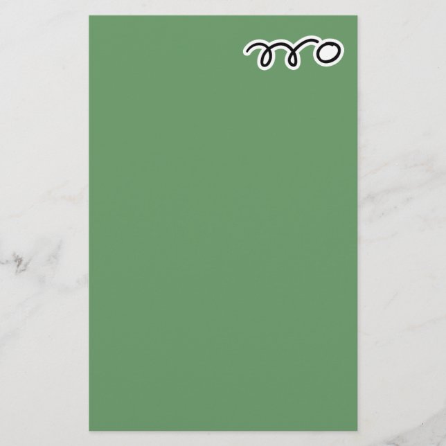 Papier de papeterie de tennis de table pour écrire (Devant)