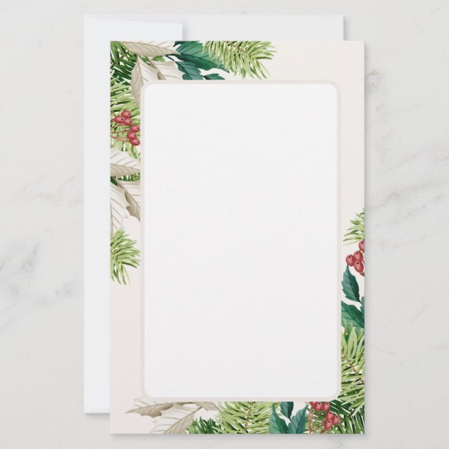 Papier de papeterie de vacances (Devant)