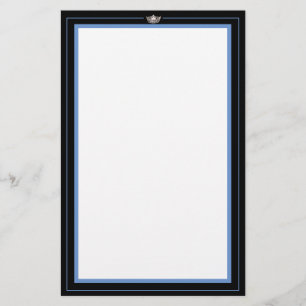 Papier de papeterie en argent Miss America