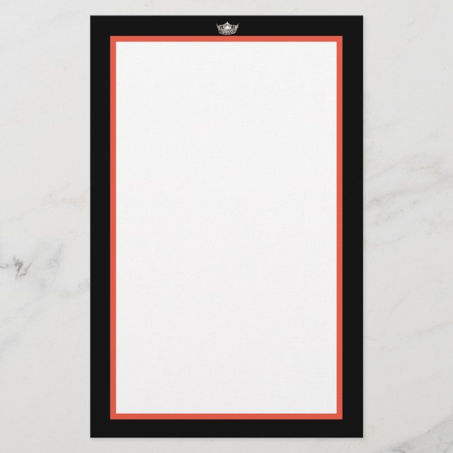 Papier de papeterie en argent Miss America (Devant)