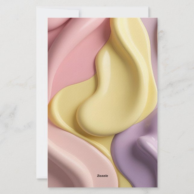 Papier de papeterie multifonctionnel à graphisme é (Dos)