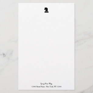 Papier de papeterie personnalisé avec pièce d'é