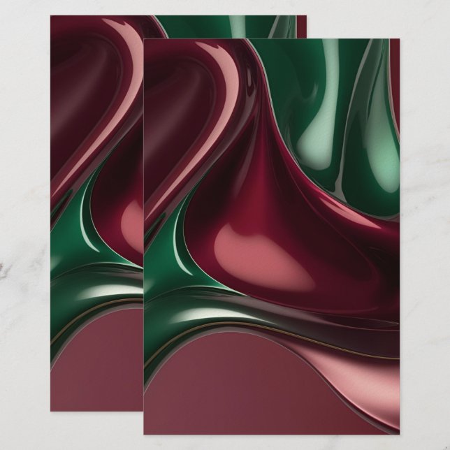 Papier de papeterie polyvalent à motif graphique é (Devant / Derrière)
