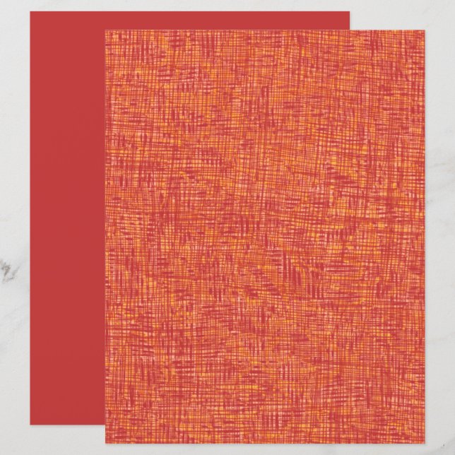 Papier de papier à rebut à texture jaune rouge (Devant / Derrière)