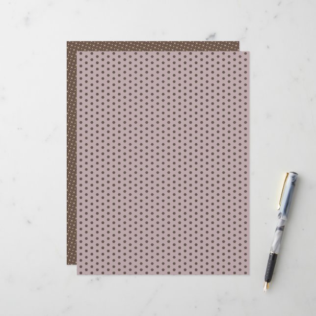 Papier de papier à scandale pour fleurs neutres ch (Devant/Arrière en situation)