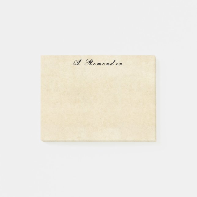 Papier de parchemin vieux Grungey Post-It Notes (Devant)