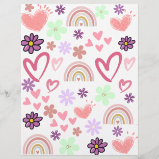 Papier de rebut de fleur d'aquarelle numérique