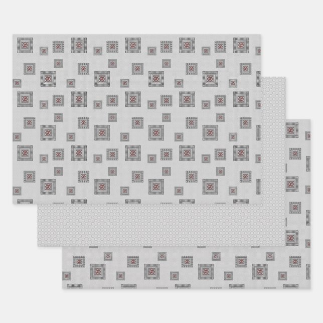 Papier de recouvrement géométrique de remplacement (Lot)