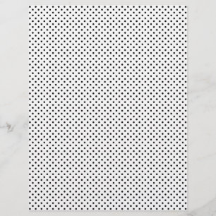 Papier de scrapbook à motif pois noir et rouge