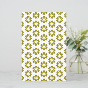 Papier de scrapbook à motif vert olive