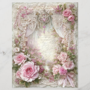 Papier de scrapbook de journal de junk vintage ros