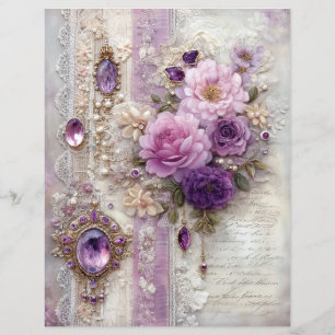 Papier de scrapbook de journal de junk vintage vio