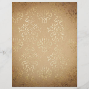 Papier de scrapbook en damas de style vintage