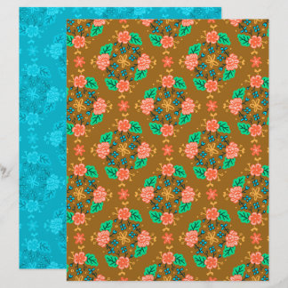 Papier de scrapbook Garland Brown