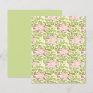Papier de scrapbook vintage à fleurs de cornouille