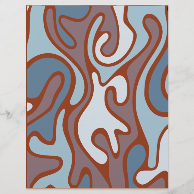 Papier de scrapbooking à motif abstrait : (Devant)