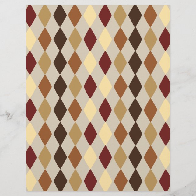 Papier de scrapbooking à motif diamant (Devant)