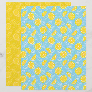 Papier de scrapbooking au citron