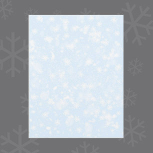 Papier de scrapbooking bleu Let It Snow