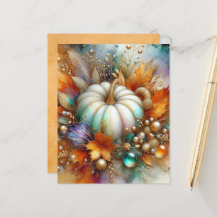 Papier de scrapbooking citrouille automne