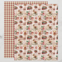 Papier de scrapbooking de Noël vintage