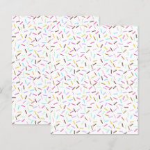 Papier de scrapbooking Donut Rainbow Sprinkles