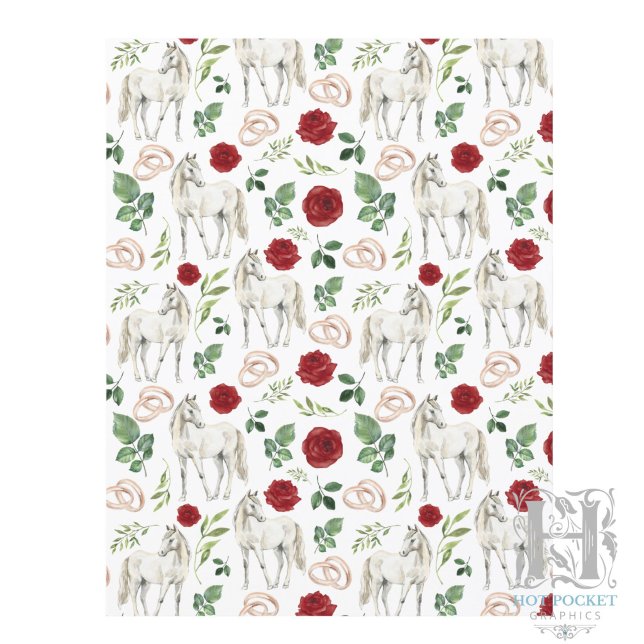 Papier de scrapbooking floral rustique équestre ro (Créateur téléchargé)