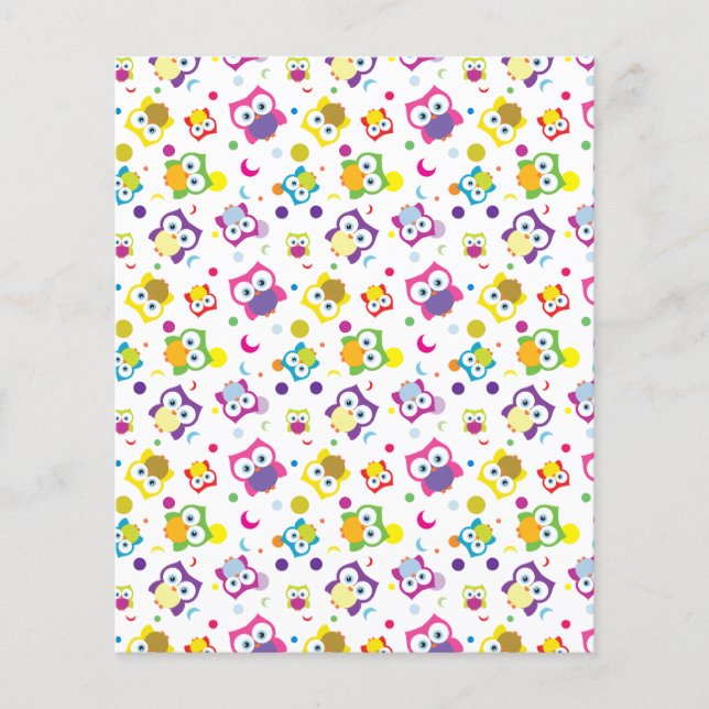 Papier de scrapbooking Motif Hoot Woodland Owl (Devant)