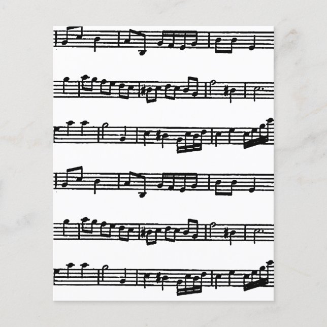 Papier de scrapbooking musical (Devant)