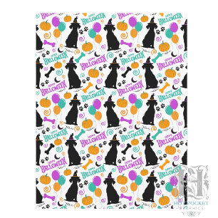 Papier de scrapbooking pour Halloween avec chiens