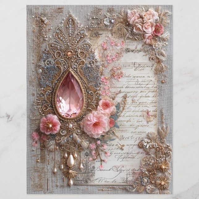 Papier de scrapbooking pour journal de bricolage e (Devant)