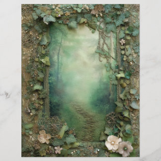 Papier de scrapbooking pour journal de junk forest