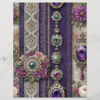 Papier de scrapbooking pour journal vintage Junk G