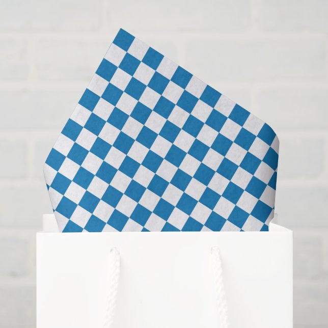 Papier de soie à damier (Sac cadeau)